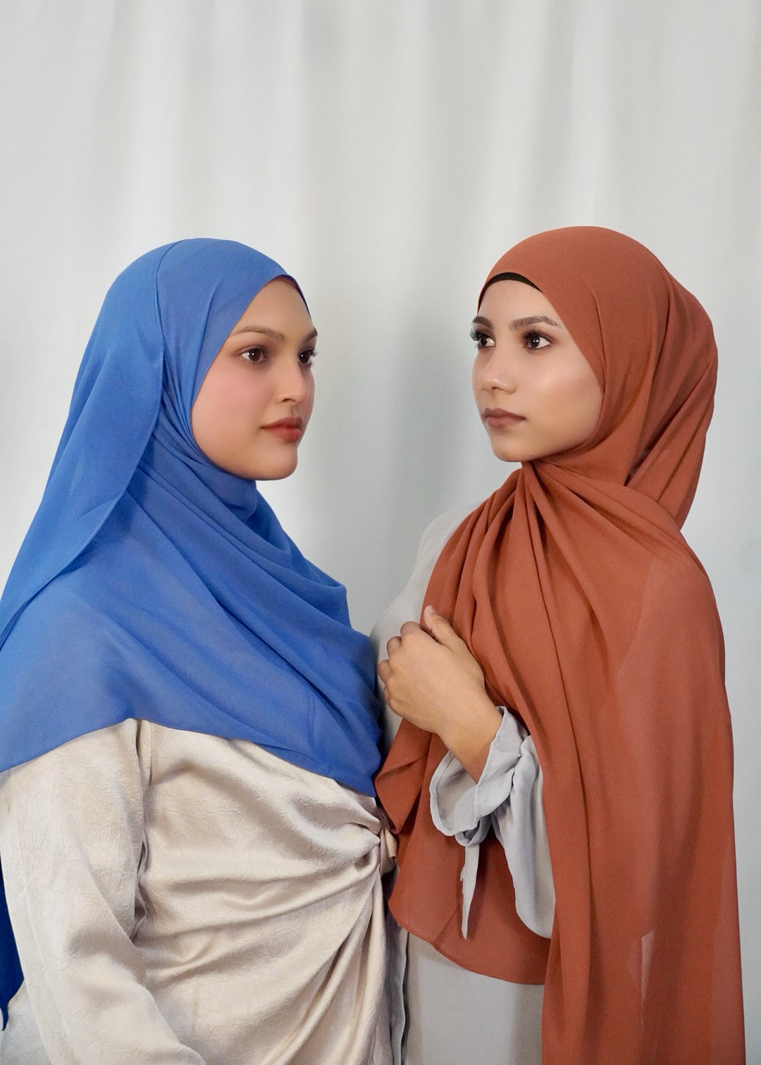 Rounded Chiffon Hijab