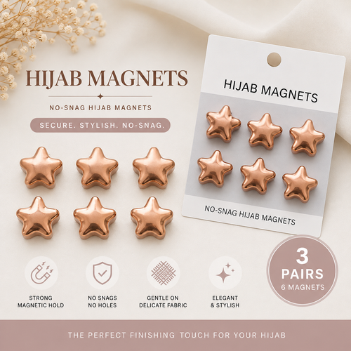 Hijab Magnets 3 Pairs