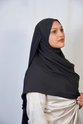 Luxury Medina Silk Black Hijab