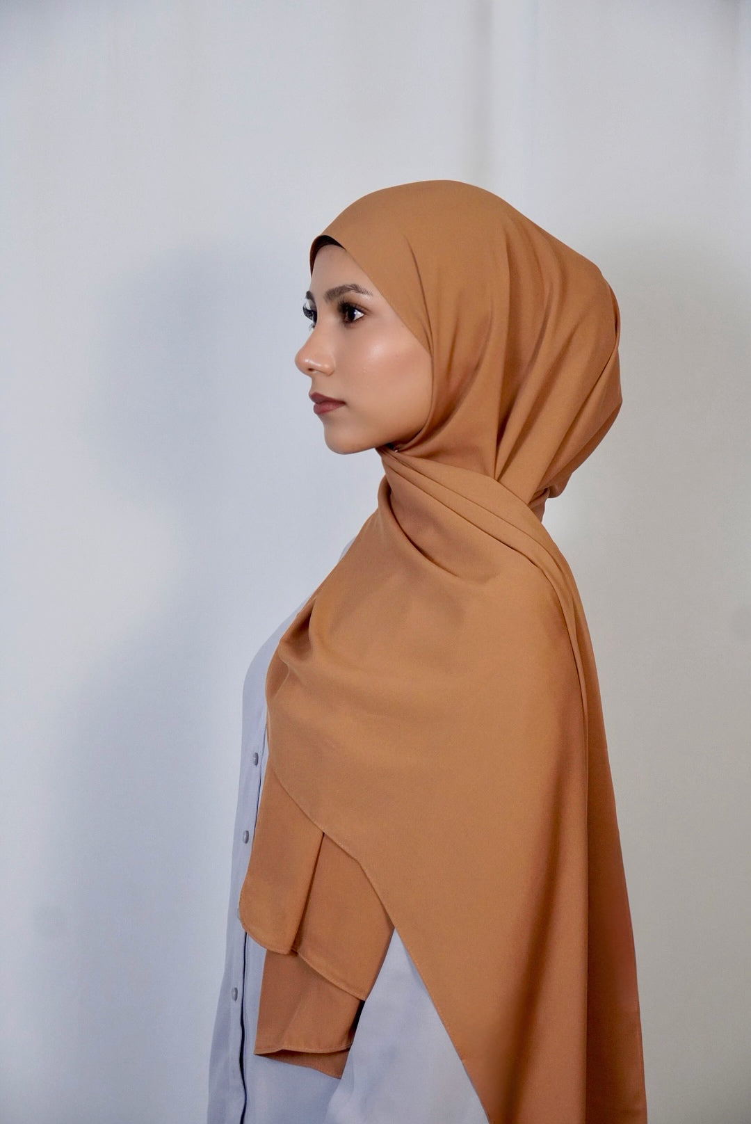 Luxury Medina Silk Sunset Orange Hijab