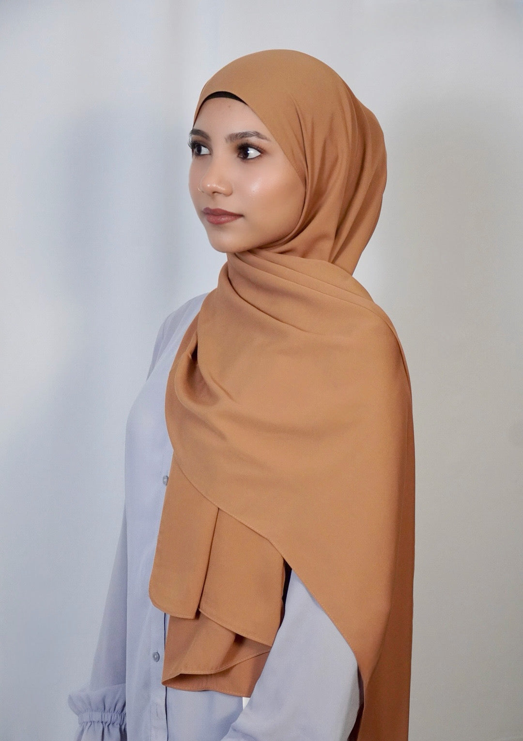 Luxury Medina Silk Sunset Orange Hijab