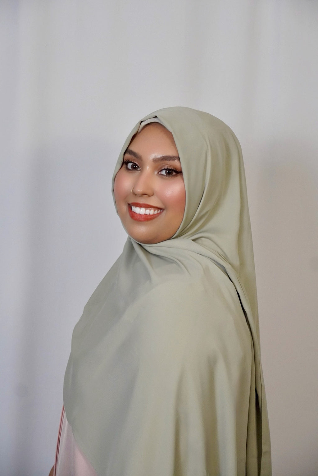 Luxury Medina Silk Sage Green Hijab