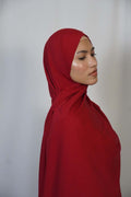 Luxury Medina Silk Red Hijab