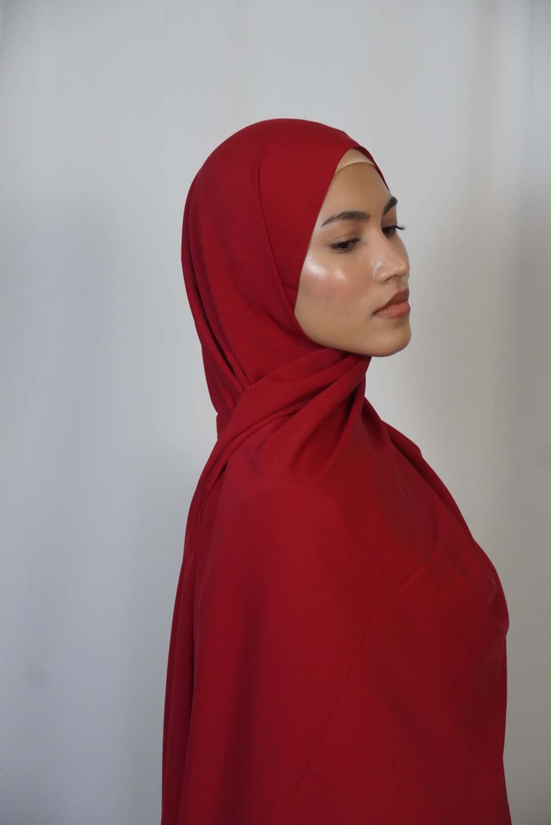 Luxury Medina Silk Red Hijab